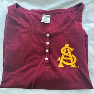 ASU Arizona state oversized long sleeve VS PINK